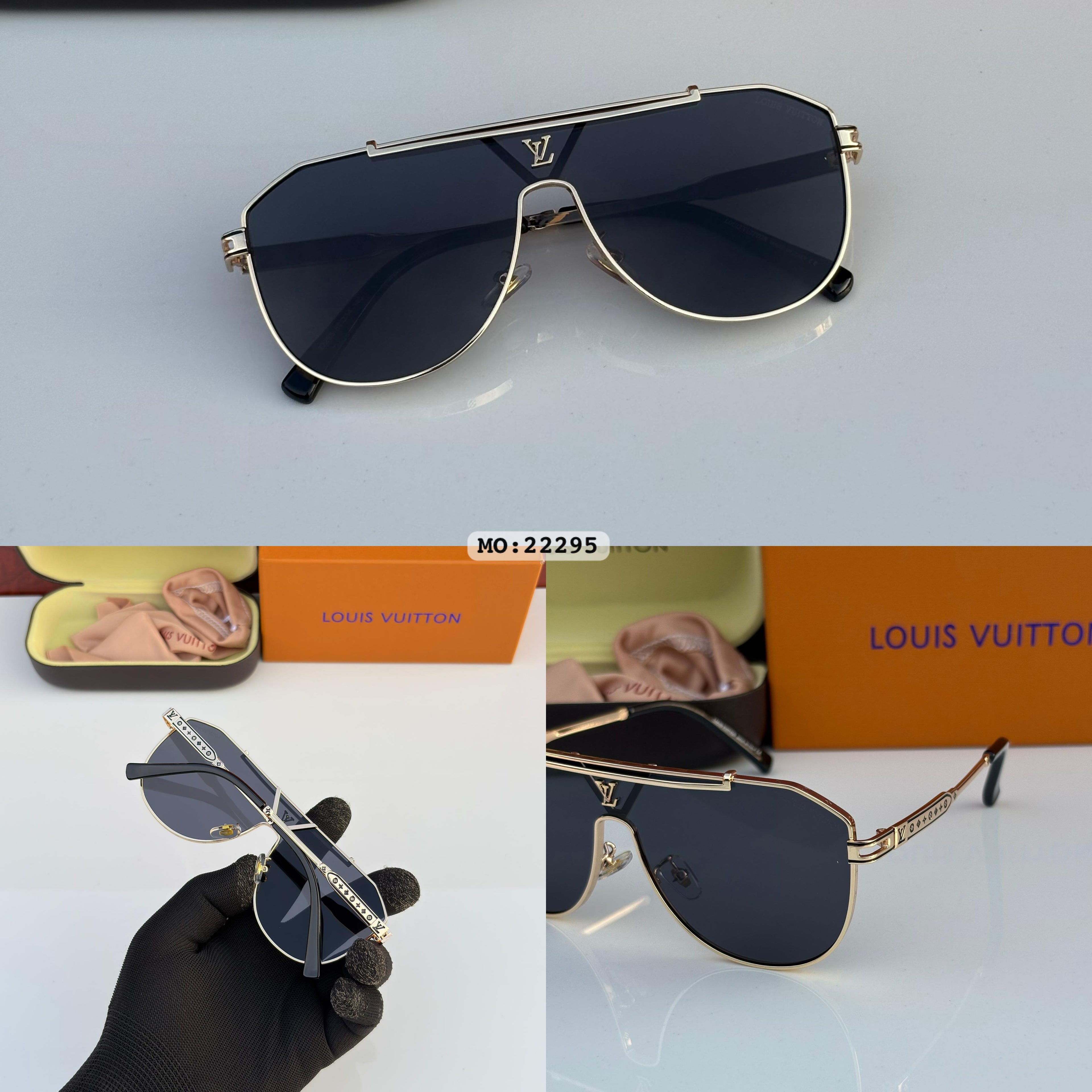 Loui.s Vuitton 22295 Gold Black