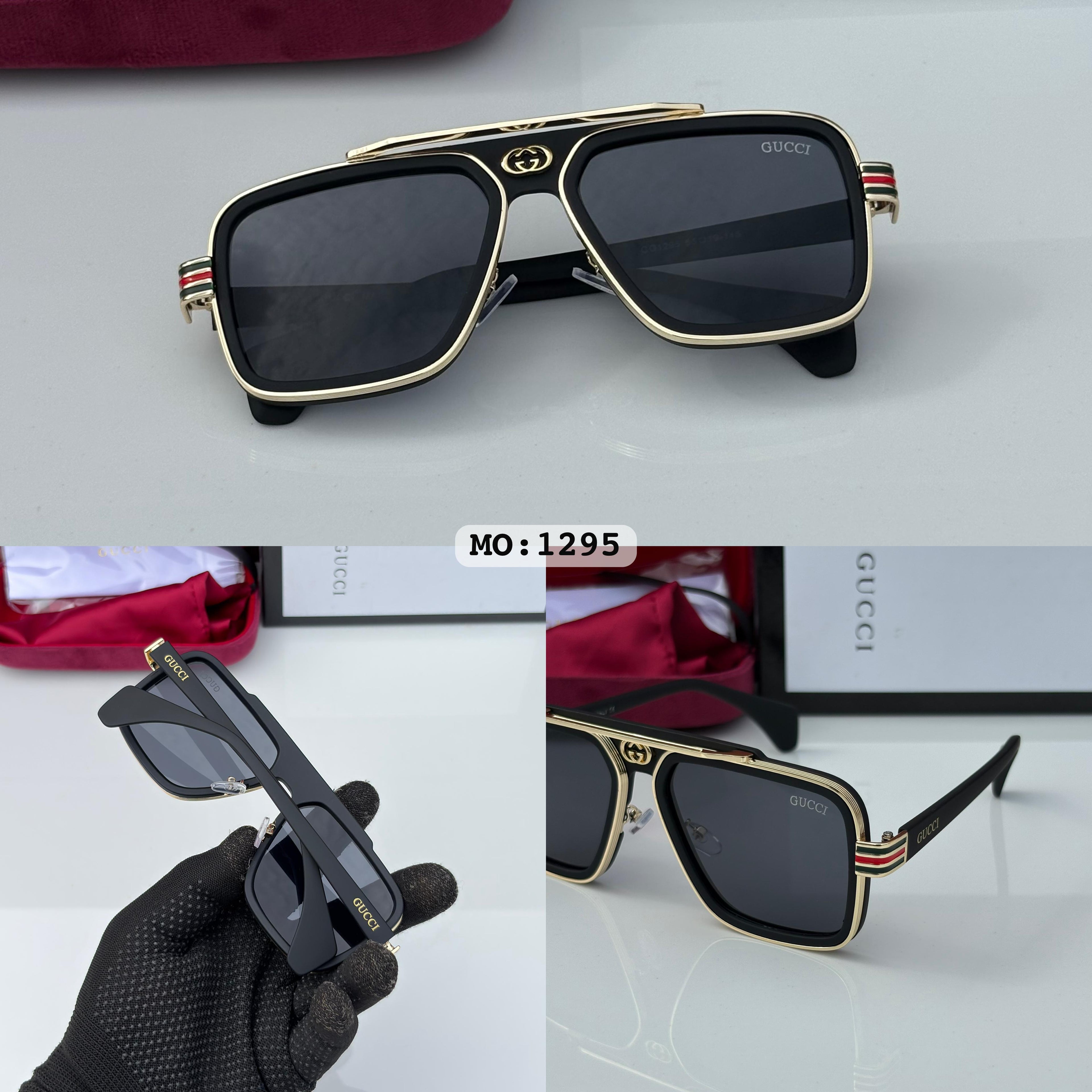 Gucci 1295 Gold Black