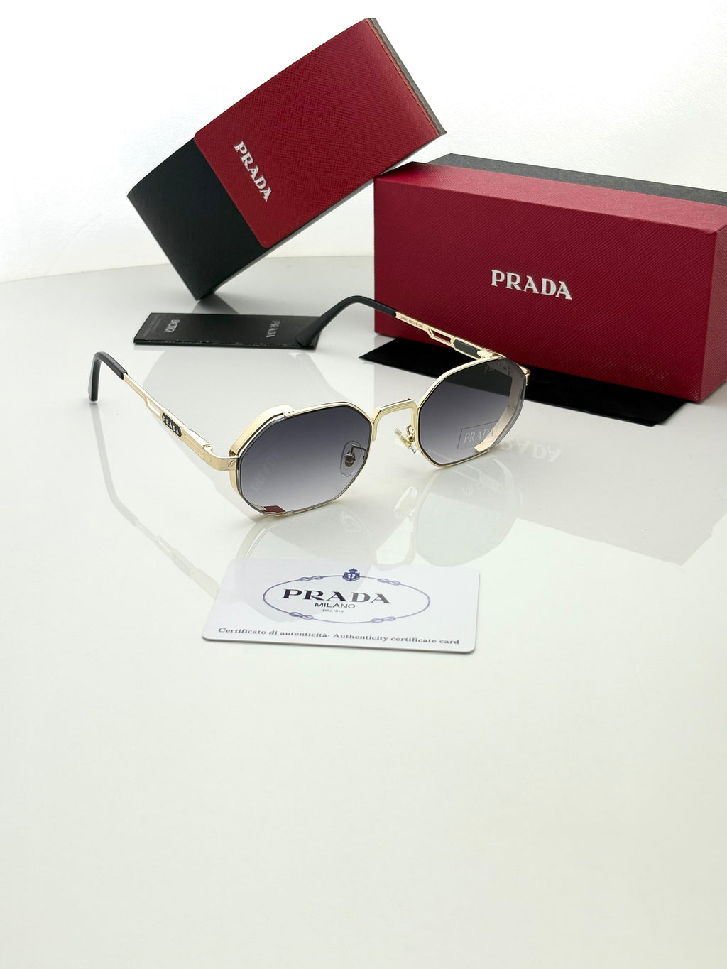 Prada 24041 Golden Black Shaded