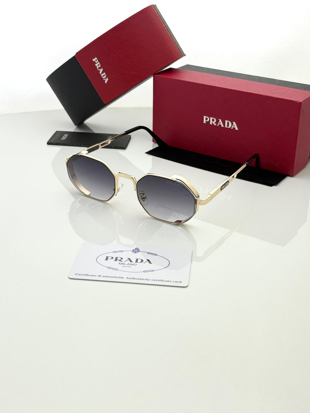 Prada 24041 Golden Black Shaded