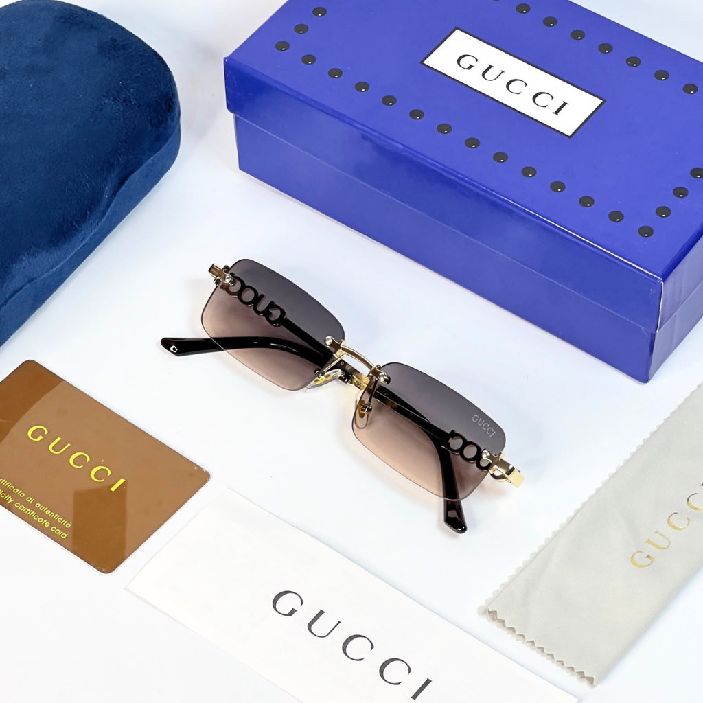 Gucci 59011 Gold Brown Shaded