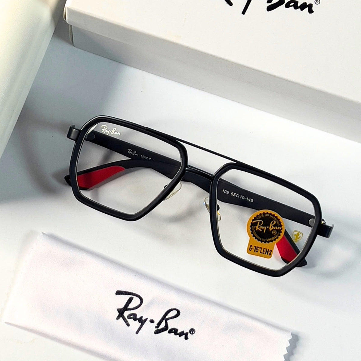 Rayban 010 Black Plano