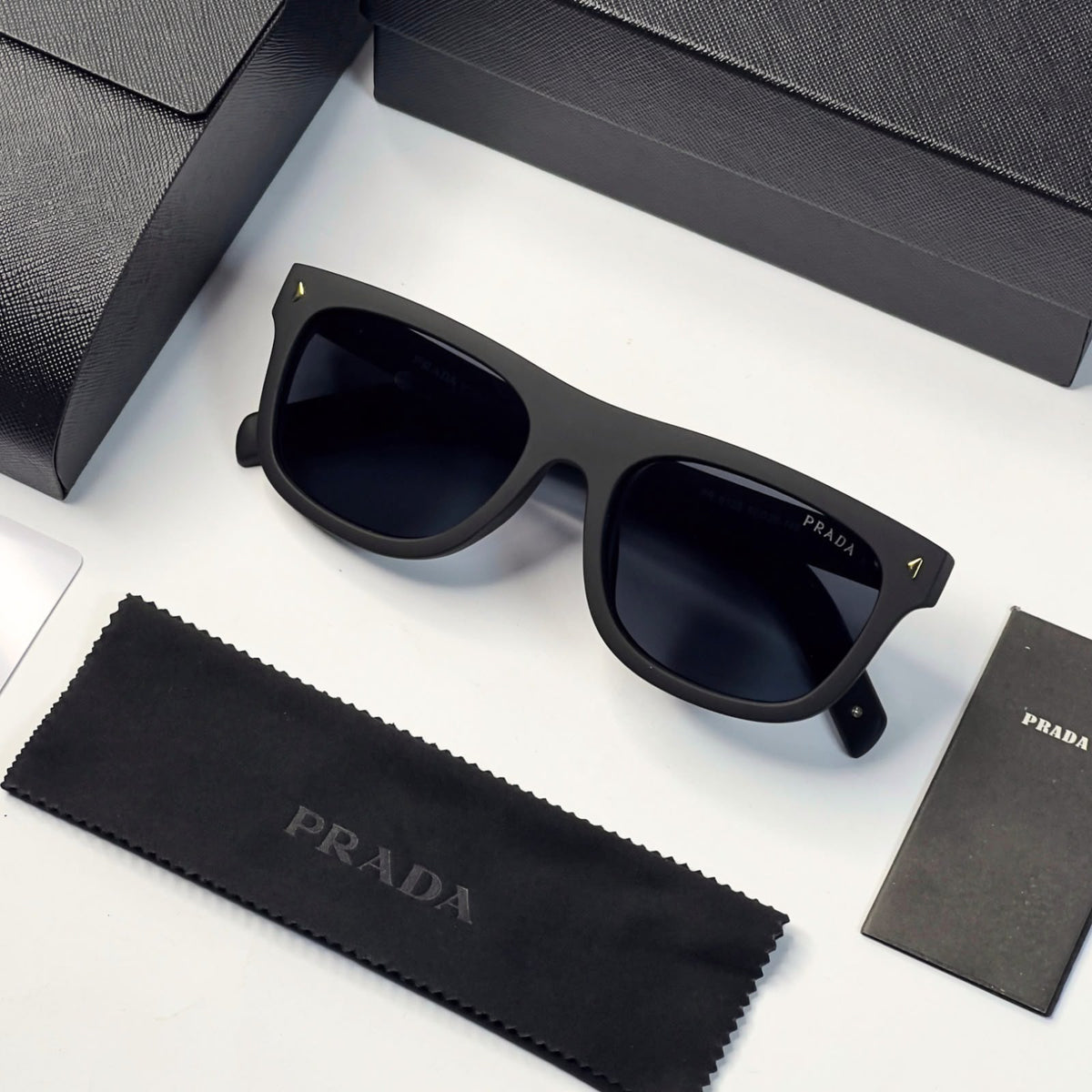 Prada 125 Matt Black Gold