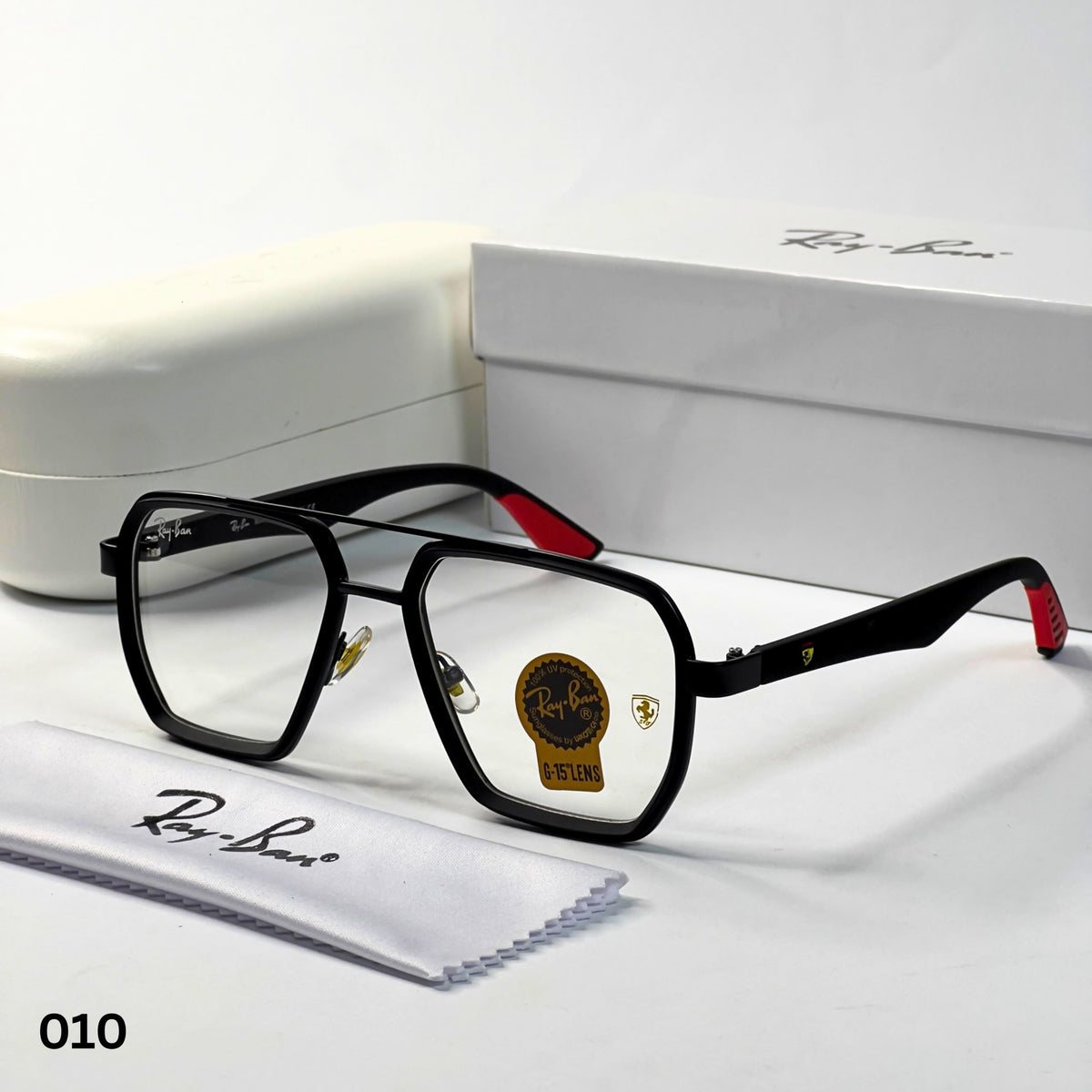 Rayban 010 Black Plano