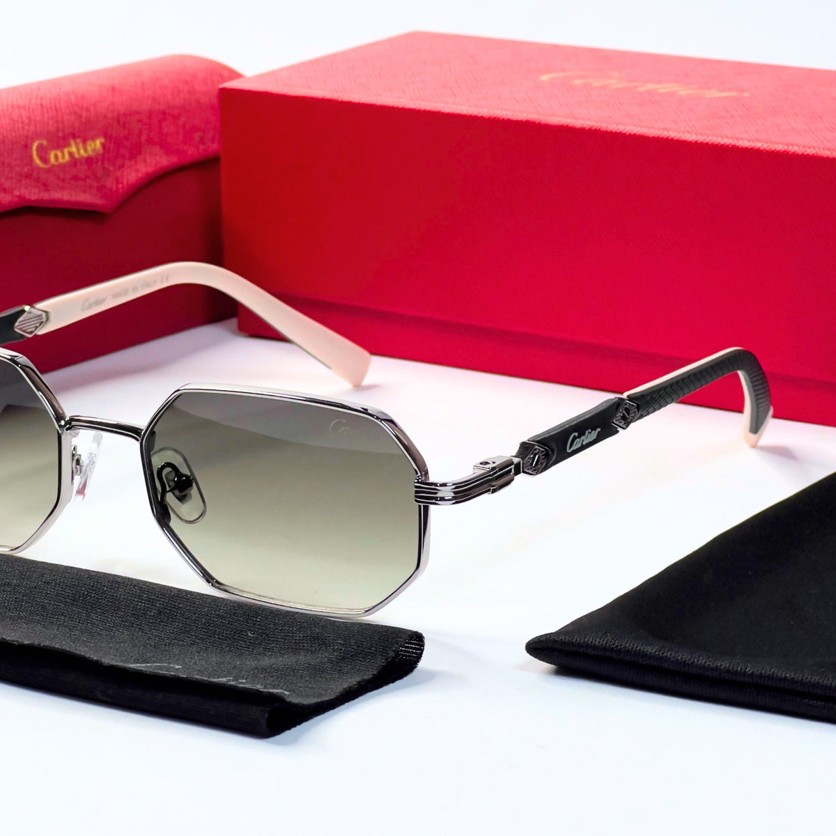 Cartier 8171 Silver Green Shaded