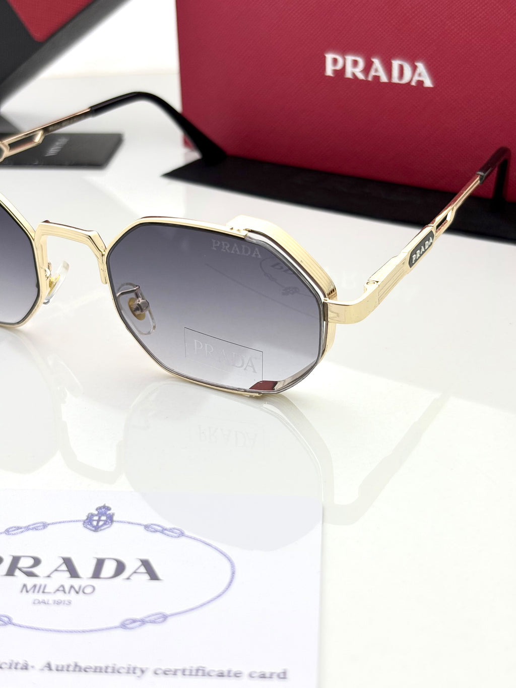 Prada 24041 Golden Black Shaded