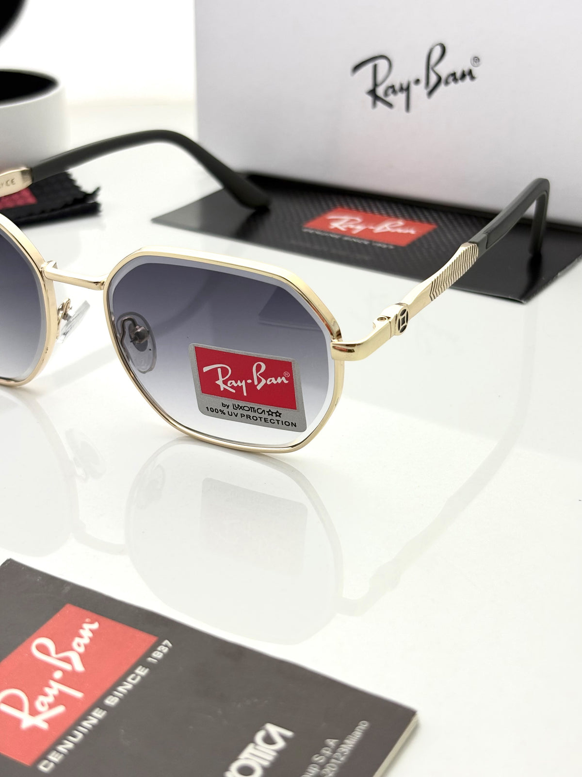 Ray Ban 22082 Golden Black Shaded