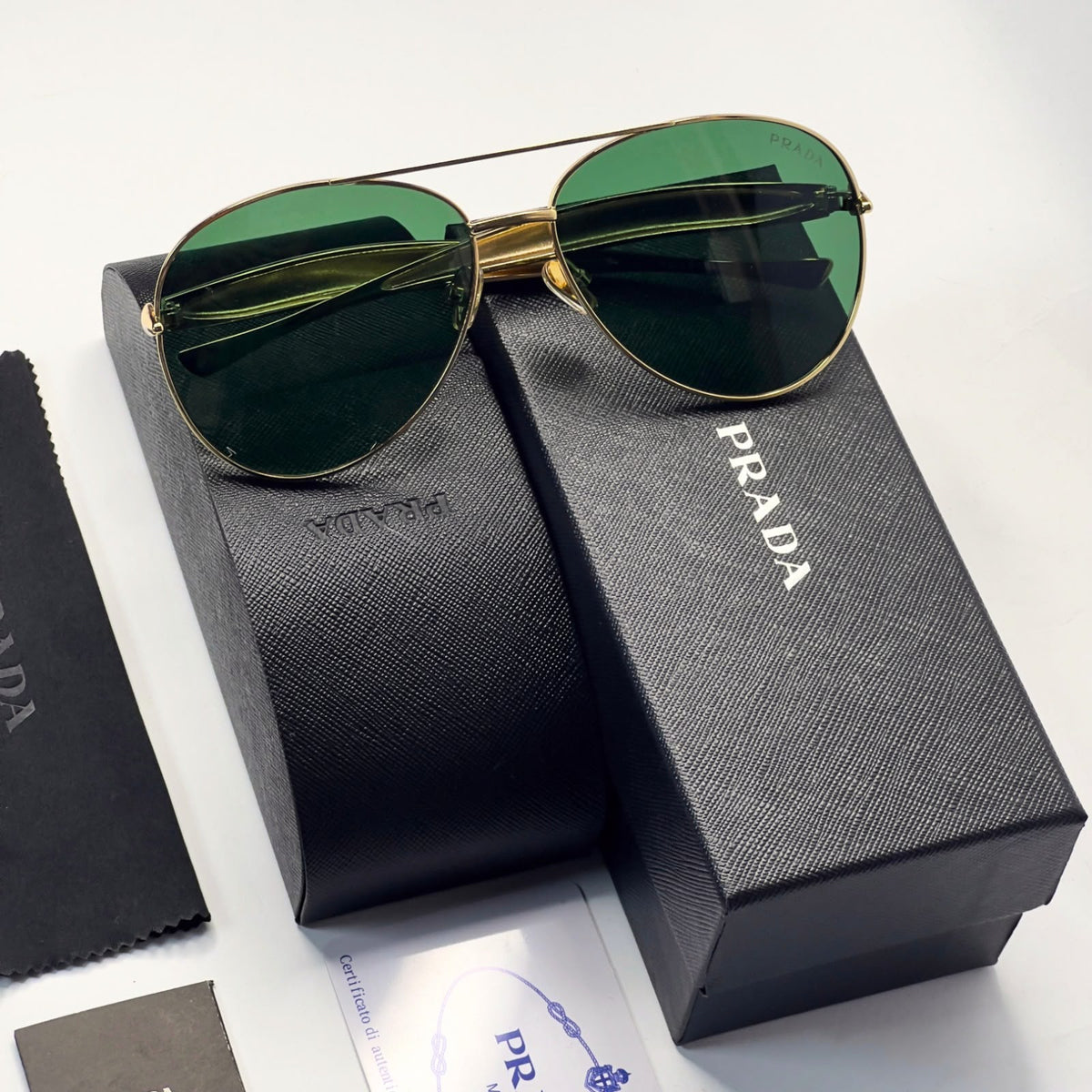 Prada 25008 Gold Green