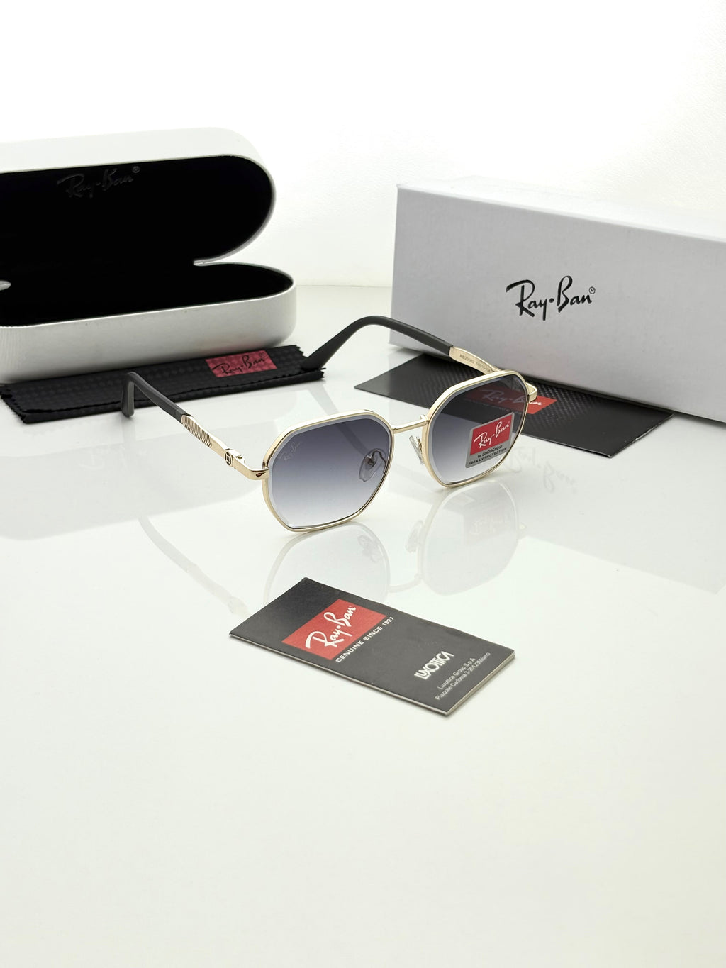Ray Ban 22082 Golden Black Shaded