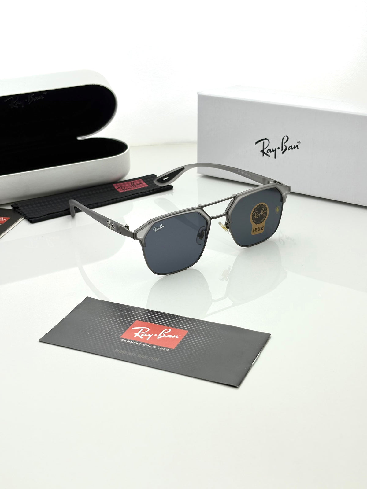 Ray Ban 04 Smock Grey Black