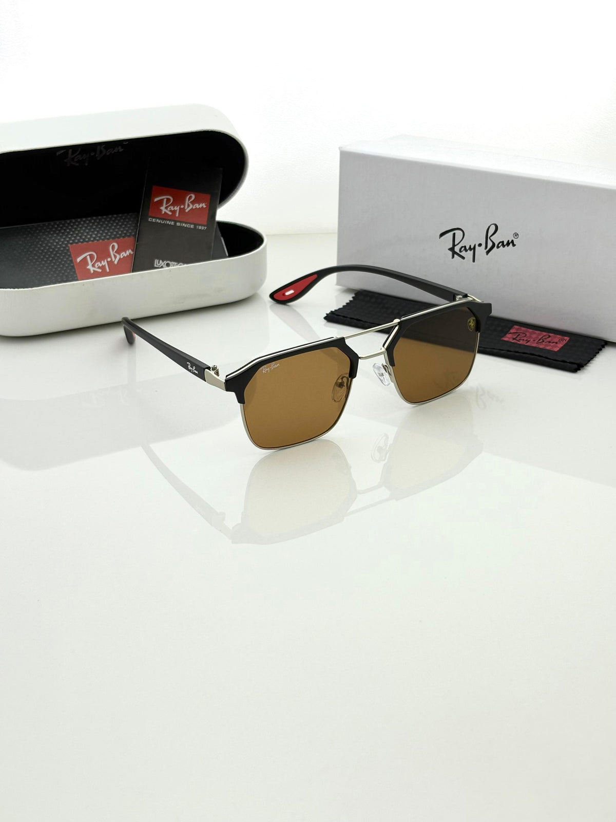 Ray Ban 04 Silver Brown