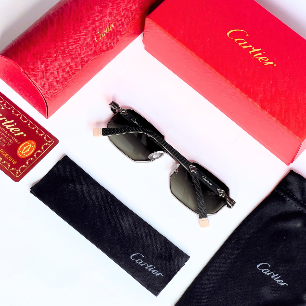 Cartier 8171 Silver Green Shaded