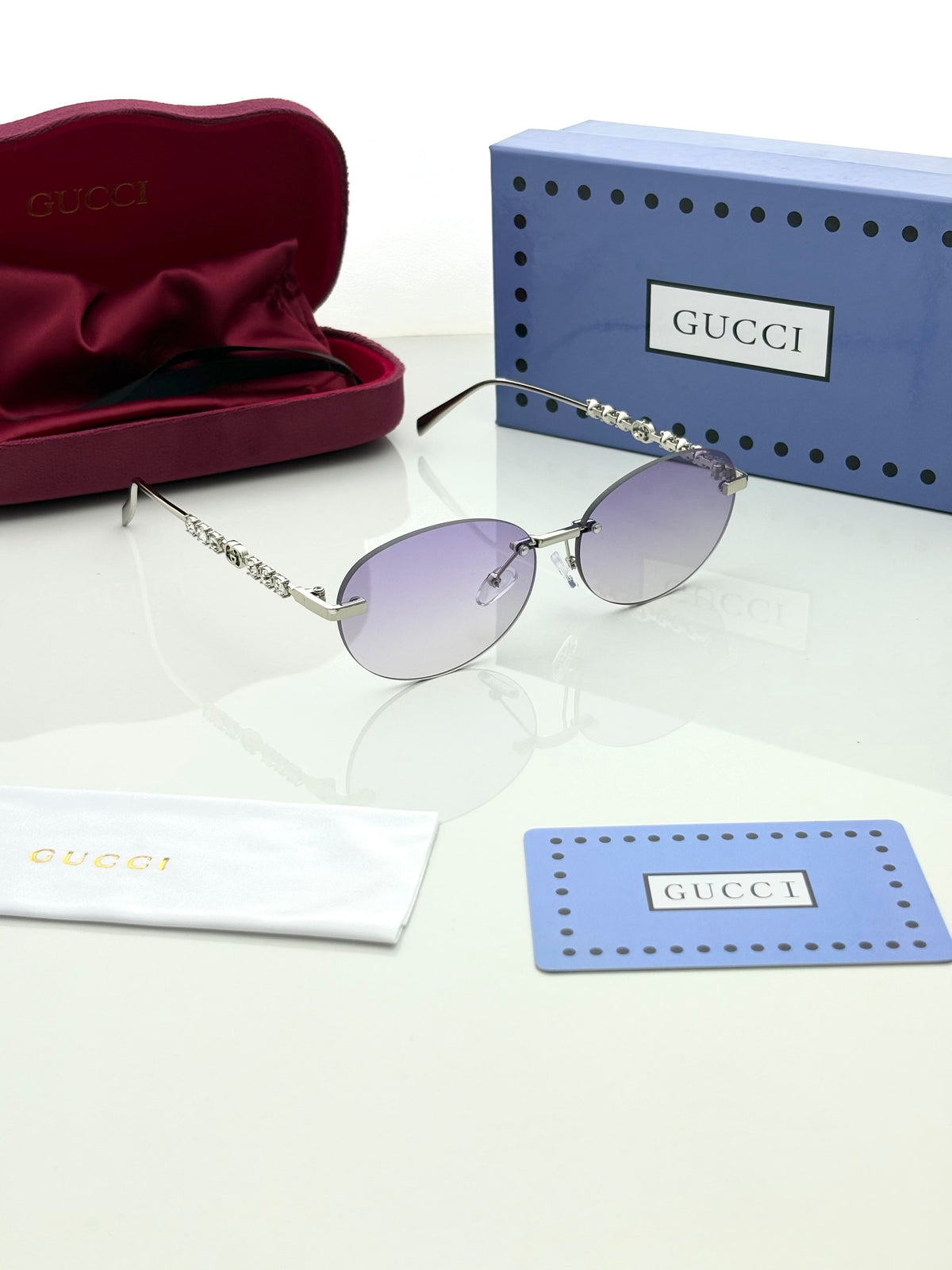 Gucci 155 Purple Shaded