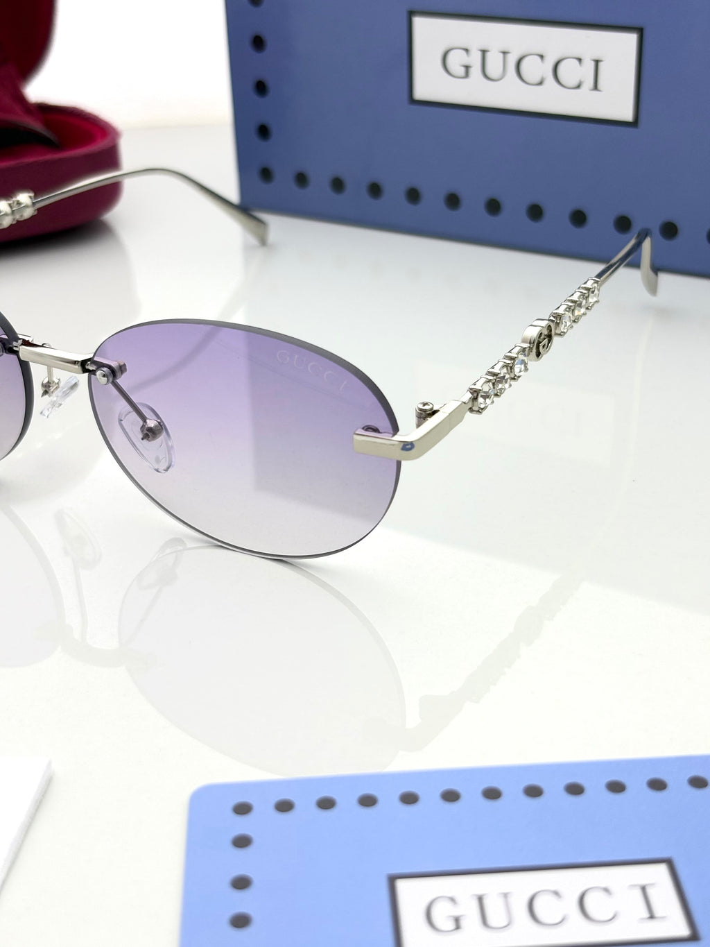 Gucci 155 Purple Shaded
