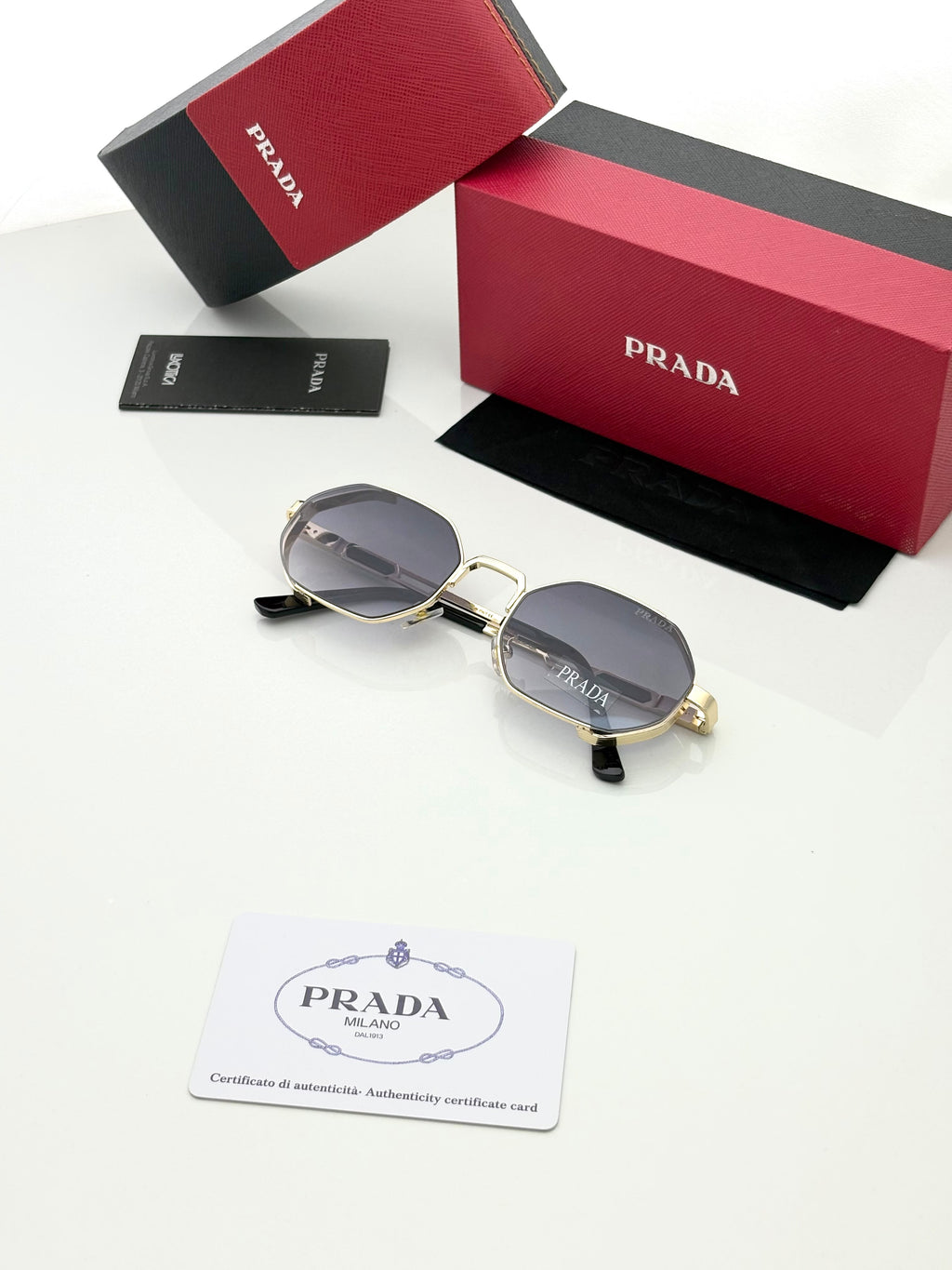 Prada 24041 Golden Black Shaded