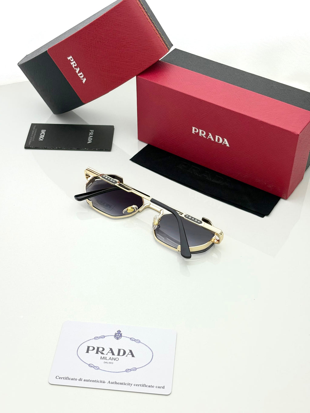 Prada 24041 Golden Black Shaded