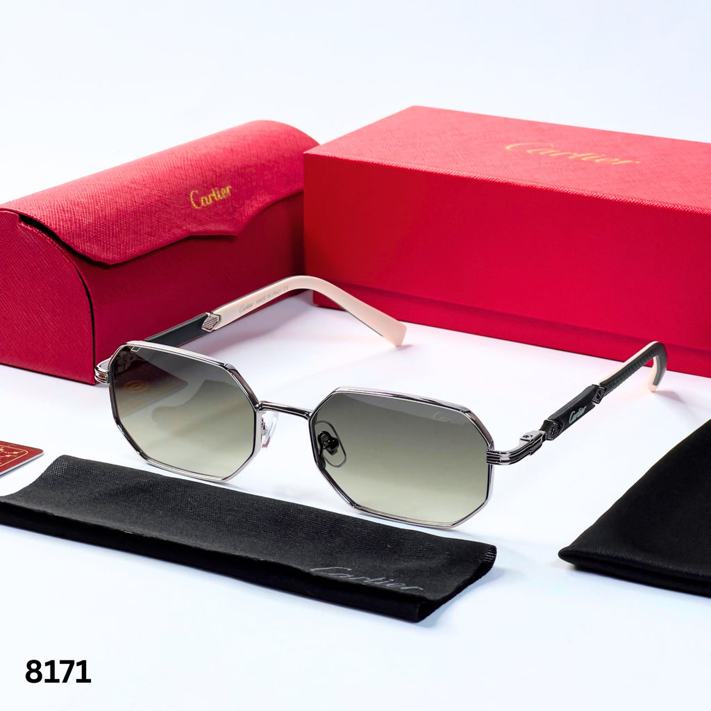 Cartier 8171 Silver Green Shaded